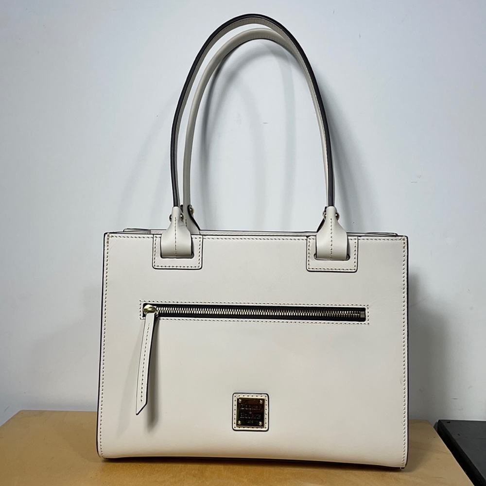 Authentic Dooney & Bourke white leather purse